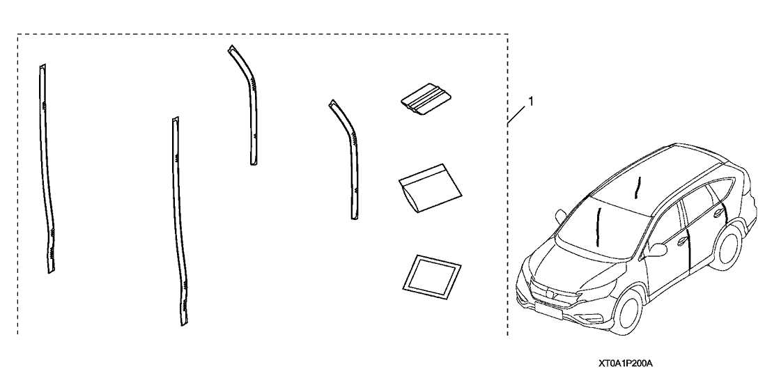 honda crv body parts diagram