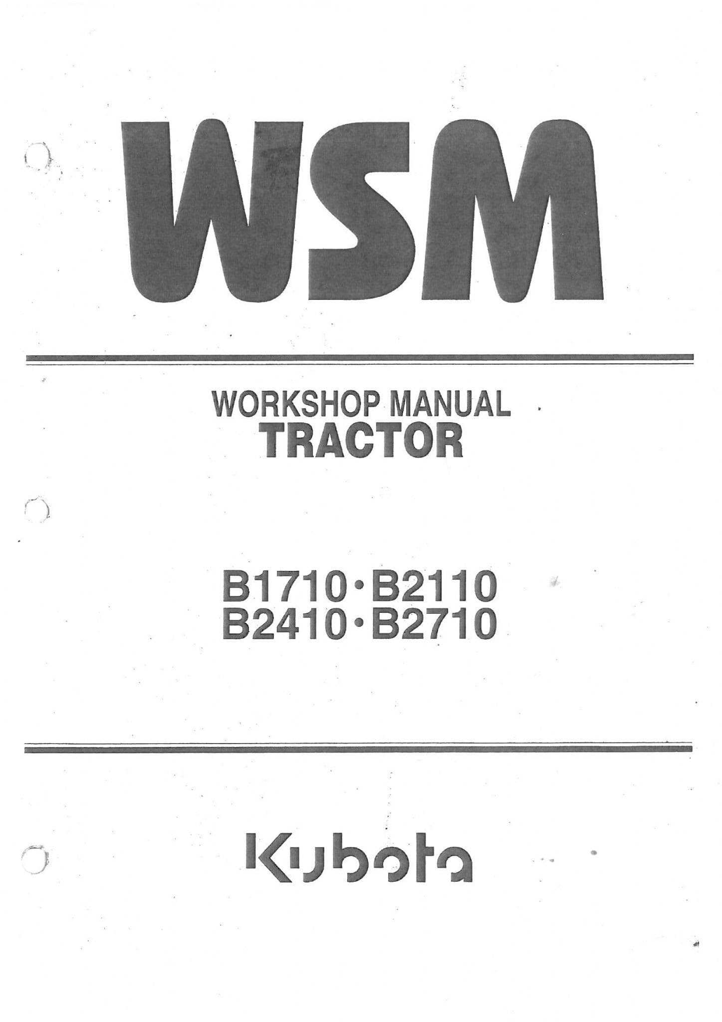 kubota b2710 parts diagram