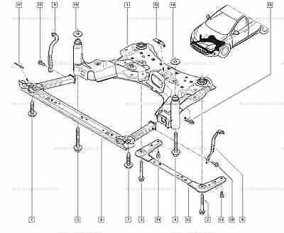 front end car parts diagram