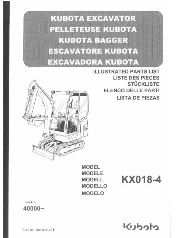 kubota kx040 4 parts diagram