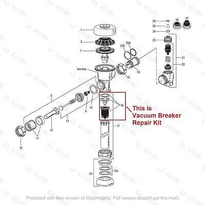 sloan flushmate parts diagram
