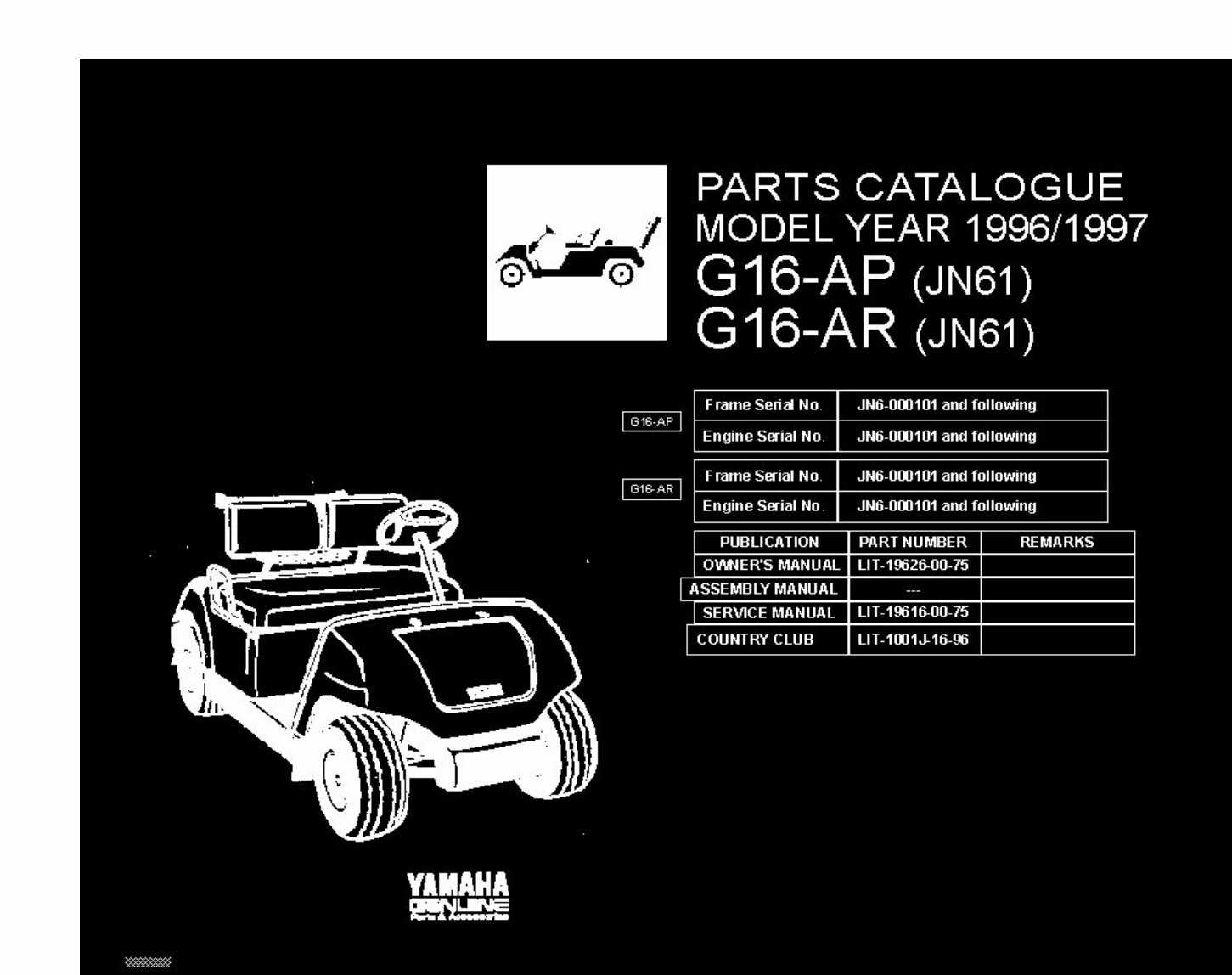 yamaha g29 golf cart parts diagram