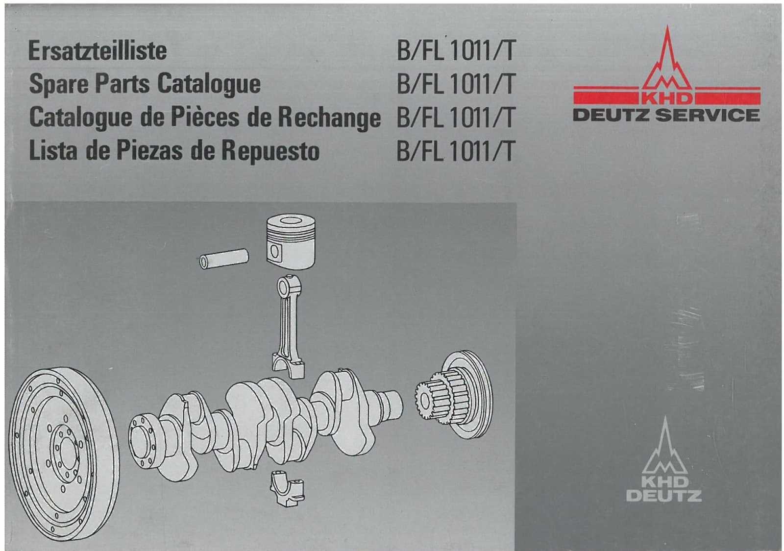 deutz engine parts diagram