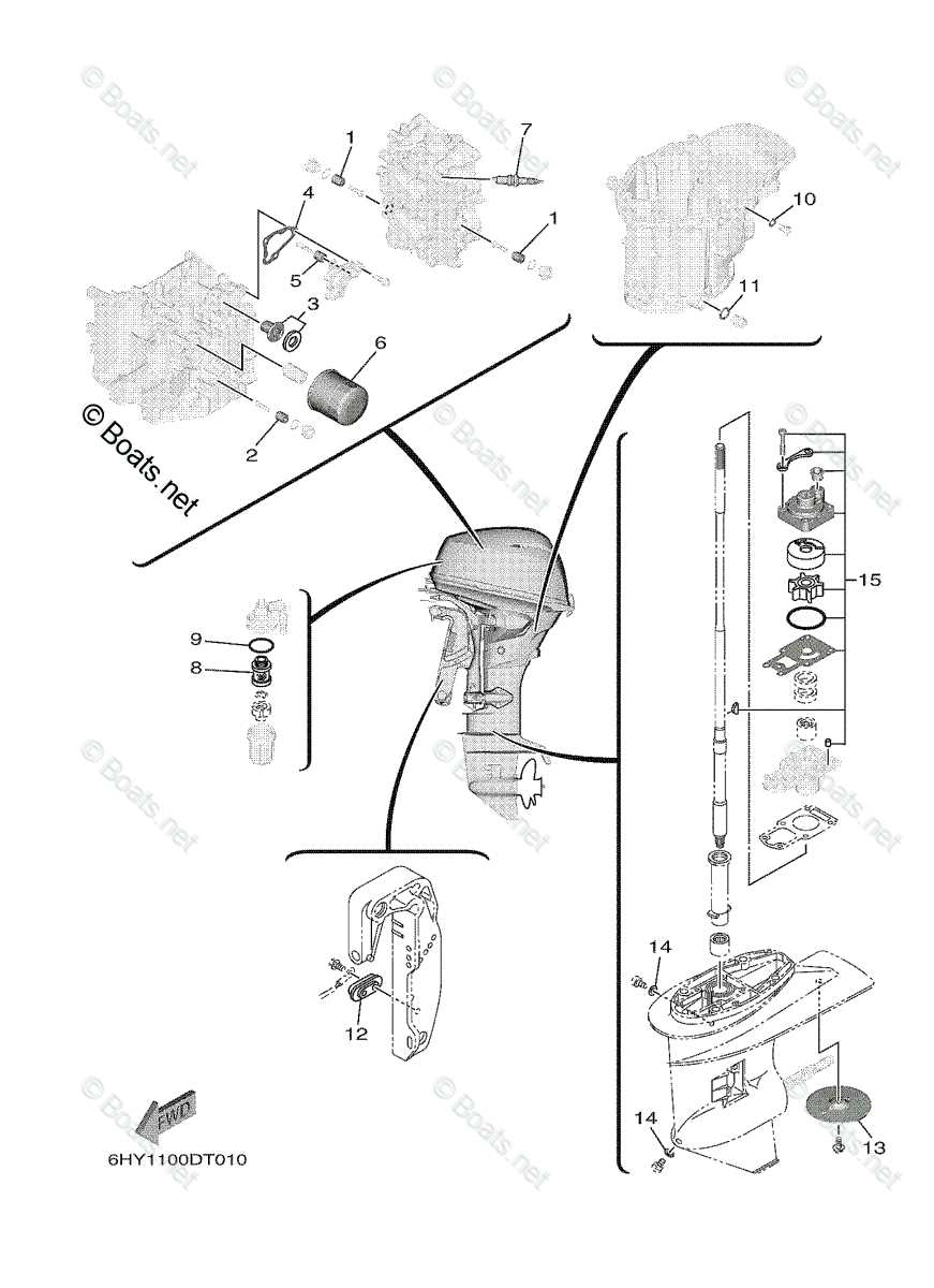 outboard engine parts diagram