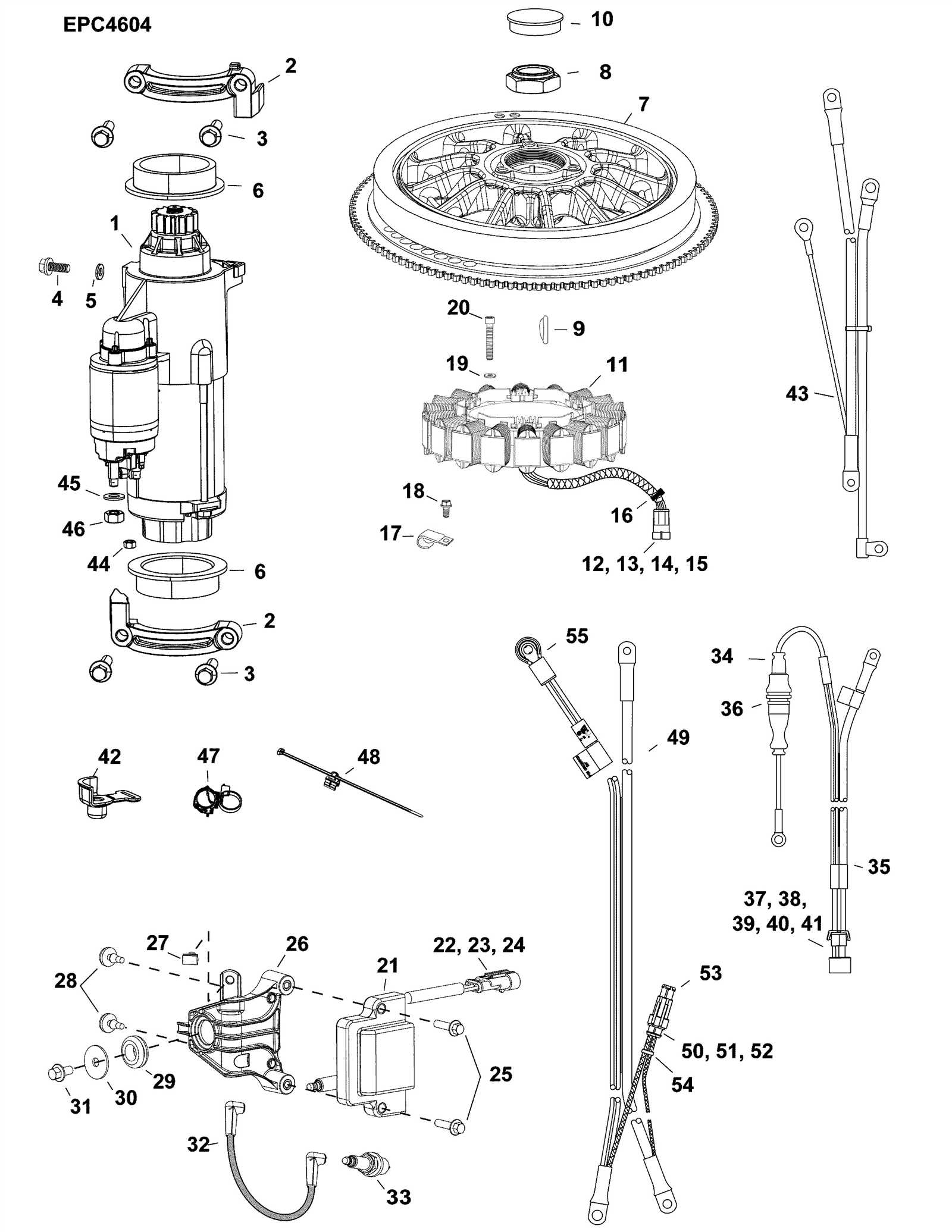 outboard engine parts diagram