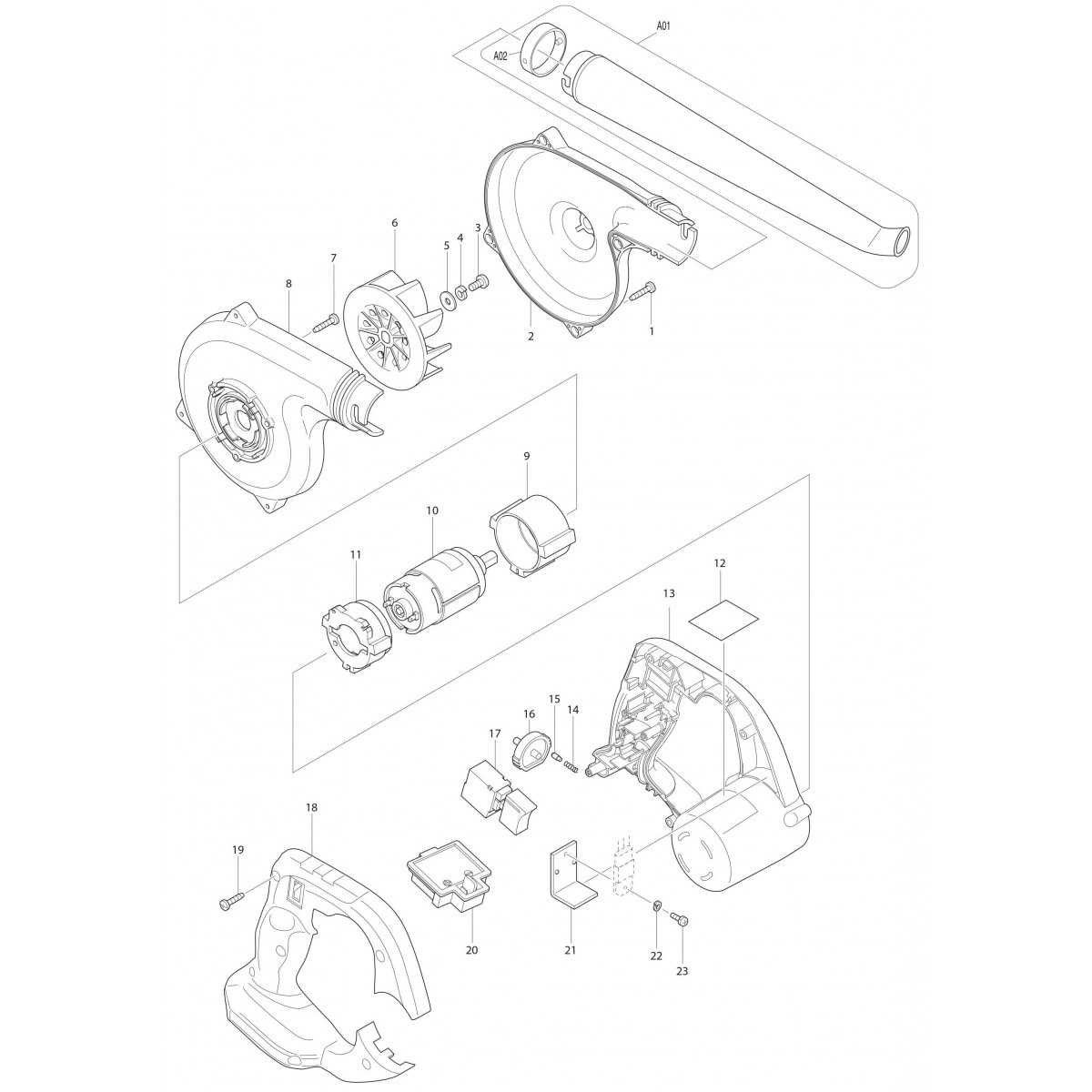 blower motor parts diagram