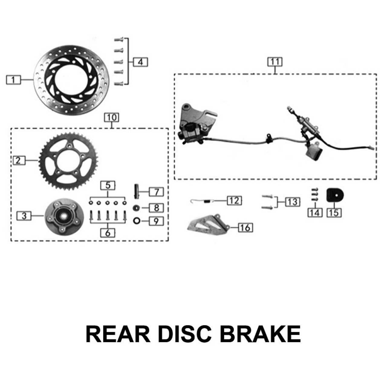 shimano disc brake parts diagram