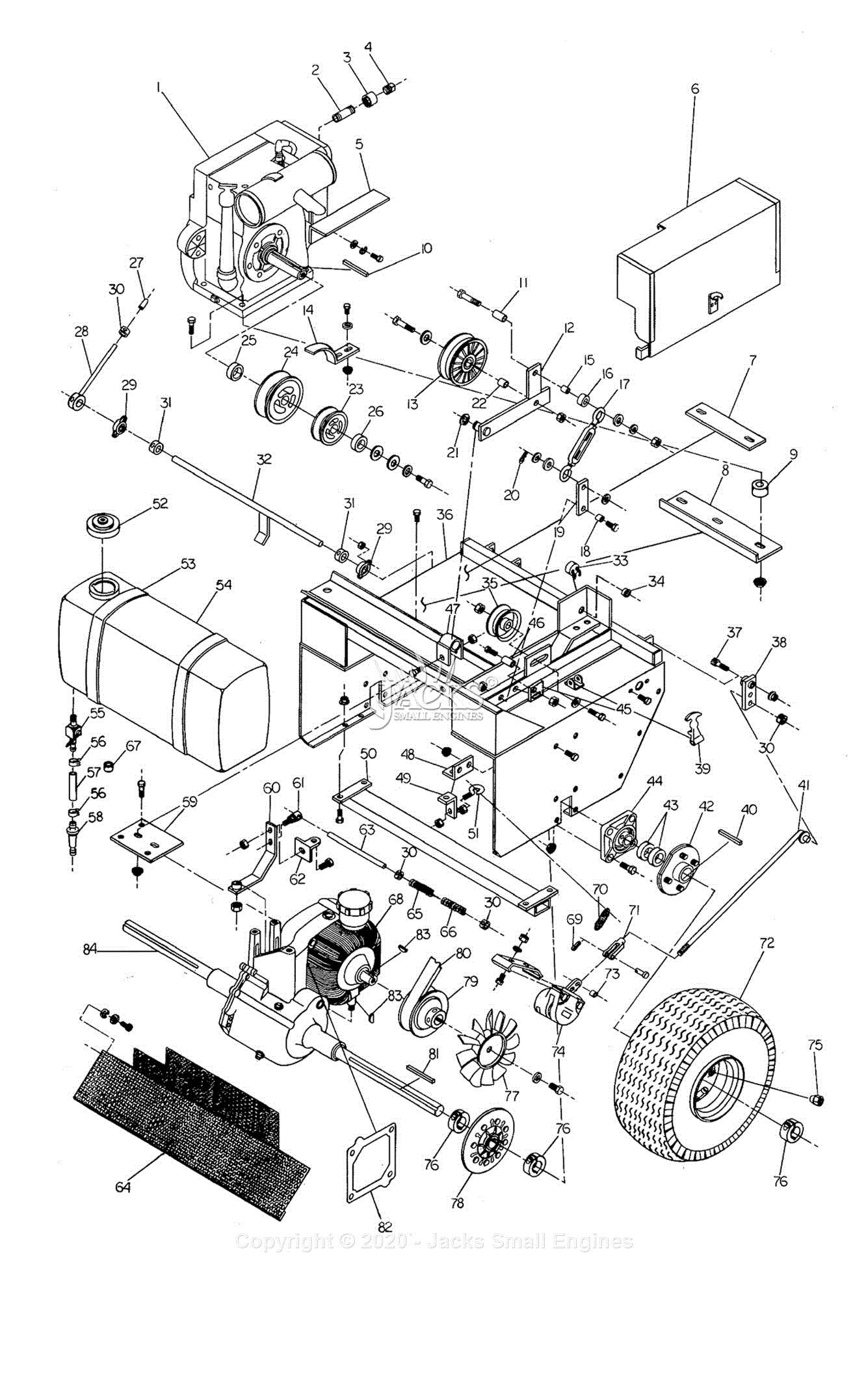 walker jack parts diagram