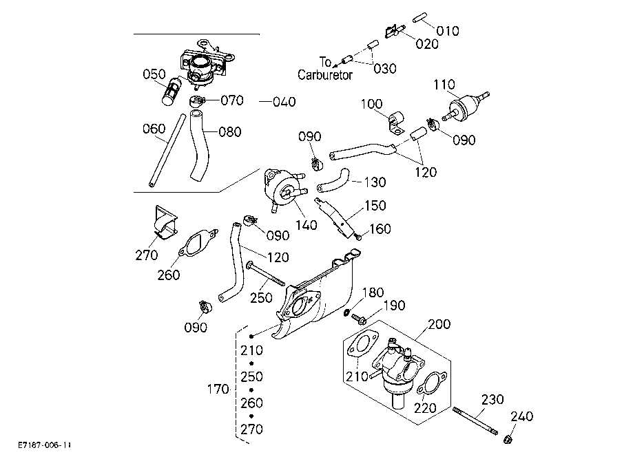 kohler carburetor parts diagram