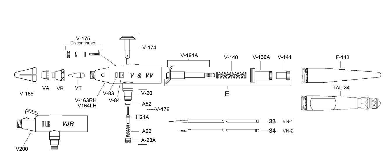 paasche talon parts diagram