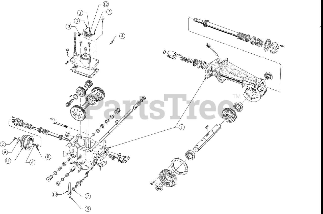 parts diagram for troy bilt horse tiller