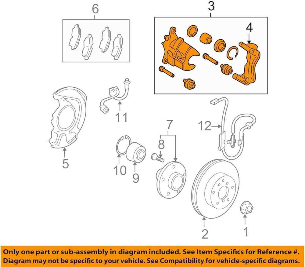 parts of a brake caliper diagram