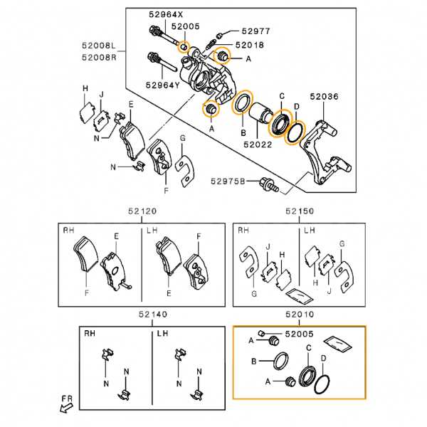 parts of a brake caliper diagram