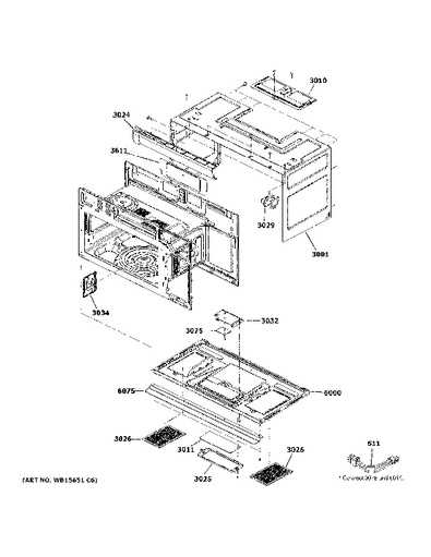 parts of a microwave oven diagram