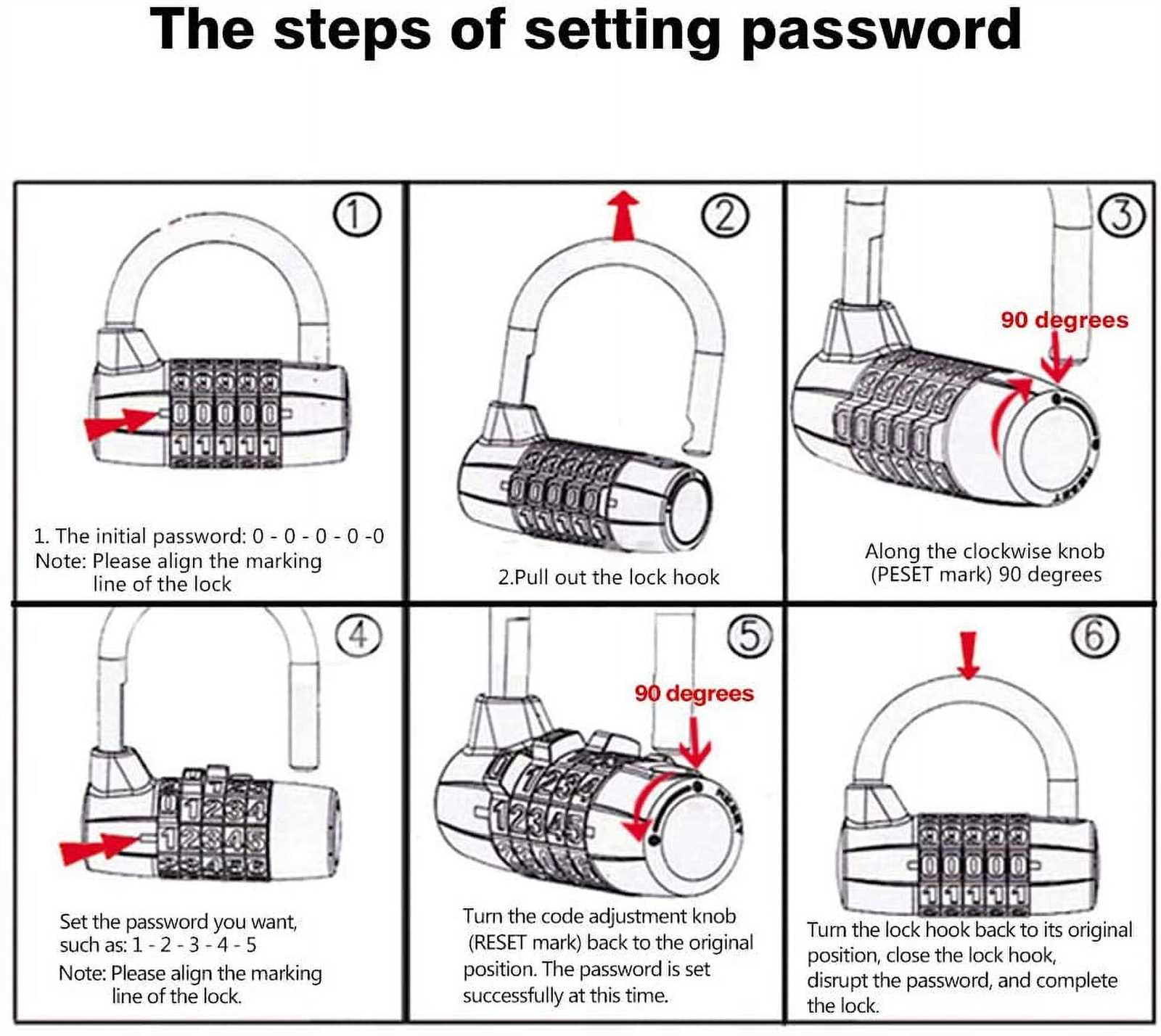 parts of a padlock diagram