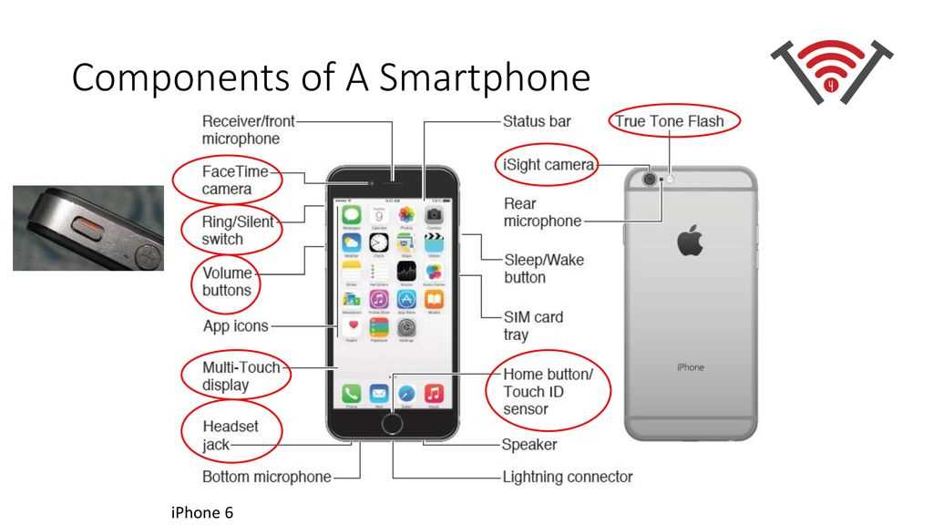 parts of a phone diagram