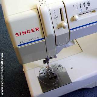 parts of a singer sewing machine diagram