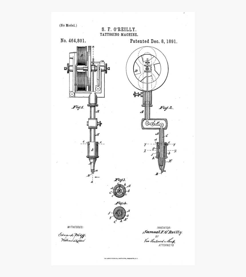 parts of a tattoo machine diagram