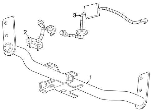 parts of a trailer hitch diagram