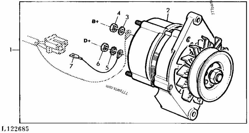 parts of an alternator diagram