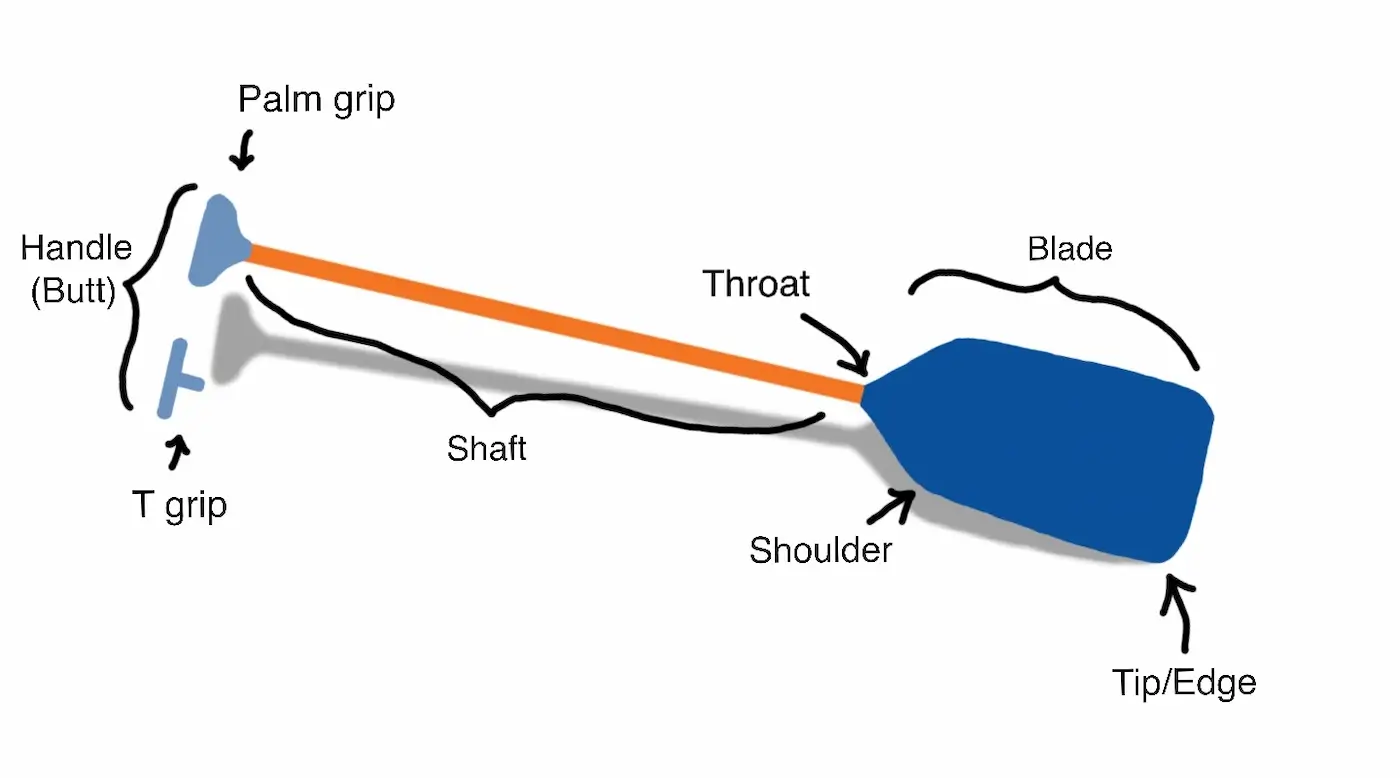 parts of an oar diagram