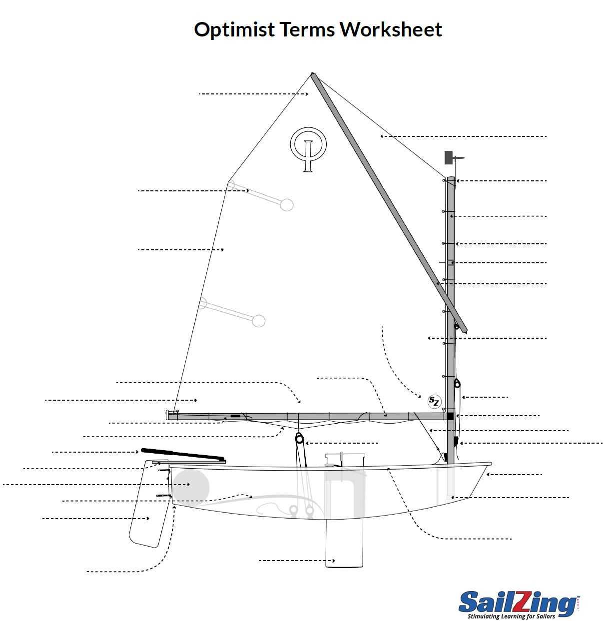 parts of boat diagram