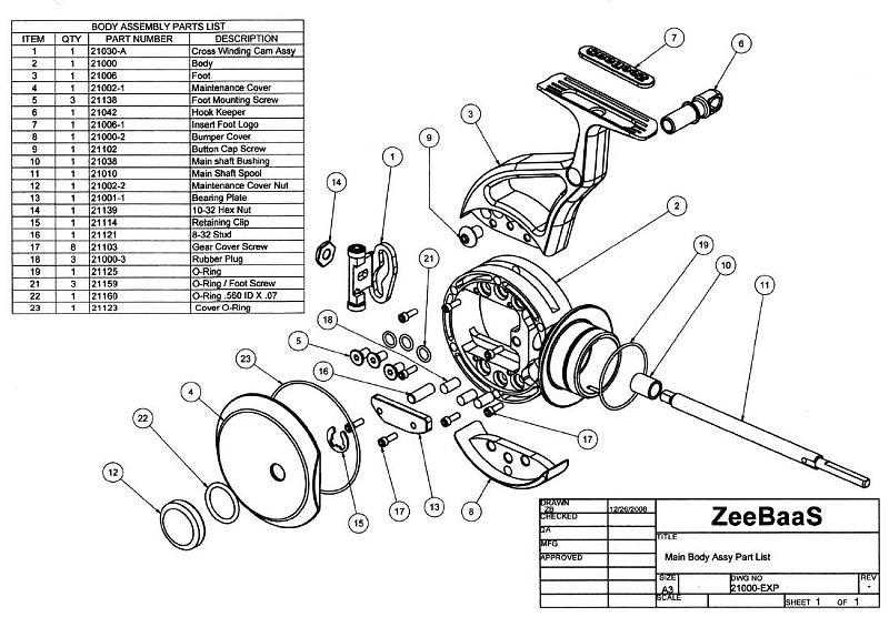 zebco 33 parts diagram