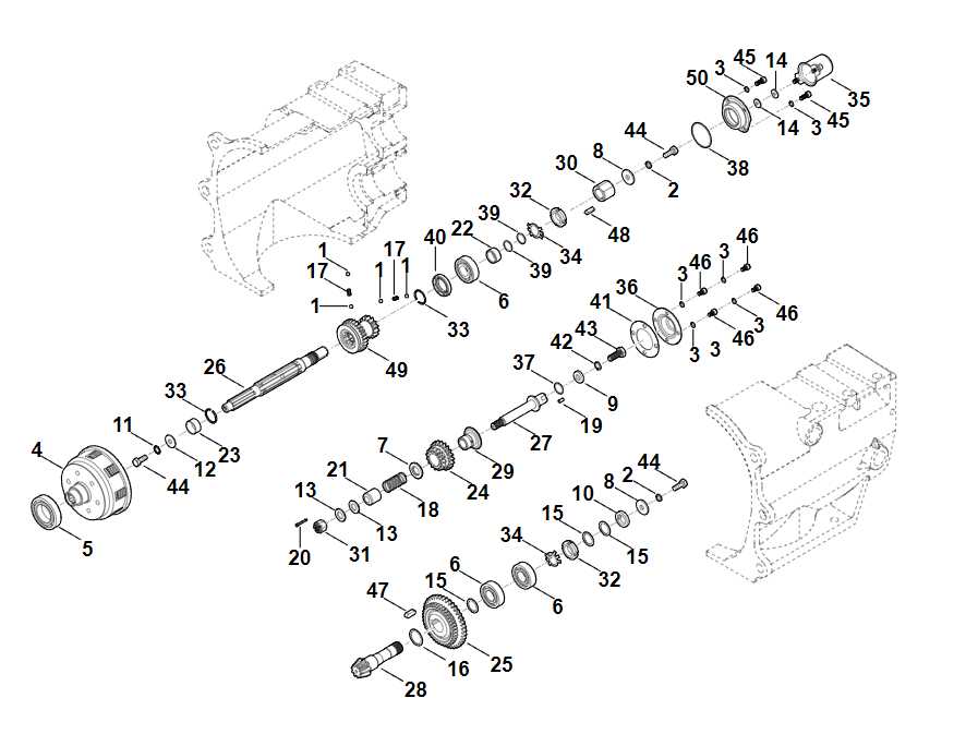 peerless transmission parts diagram