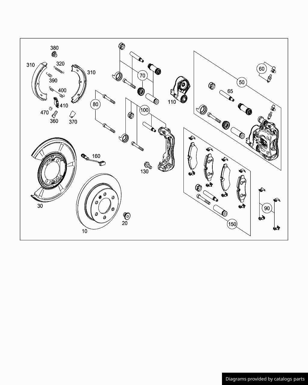 brake caliper parts diagram