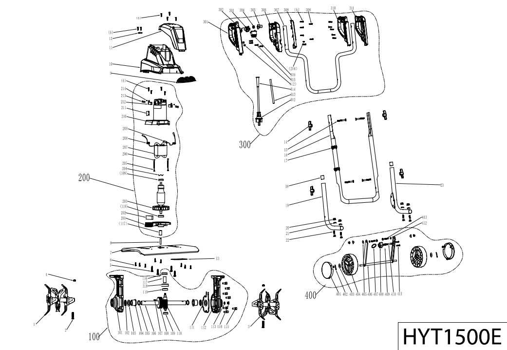 ford 105a tiller parts diagram