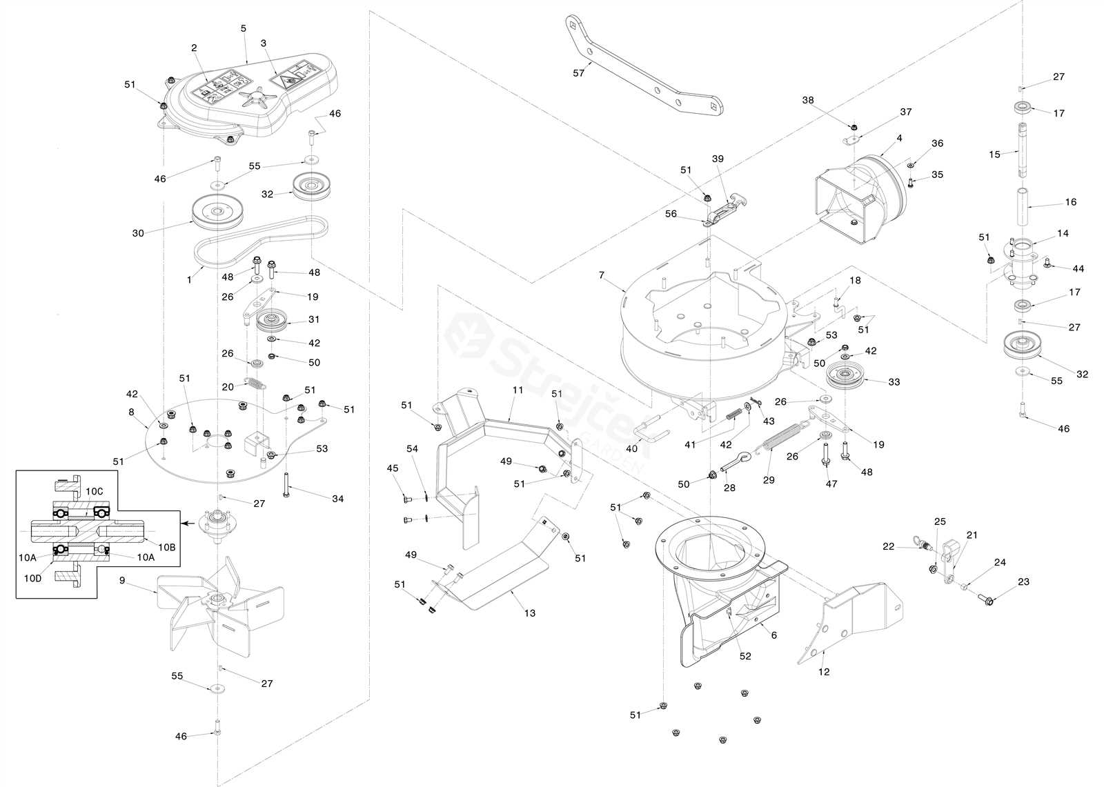 husqvarna bagger parts diagram