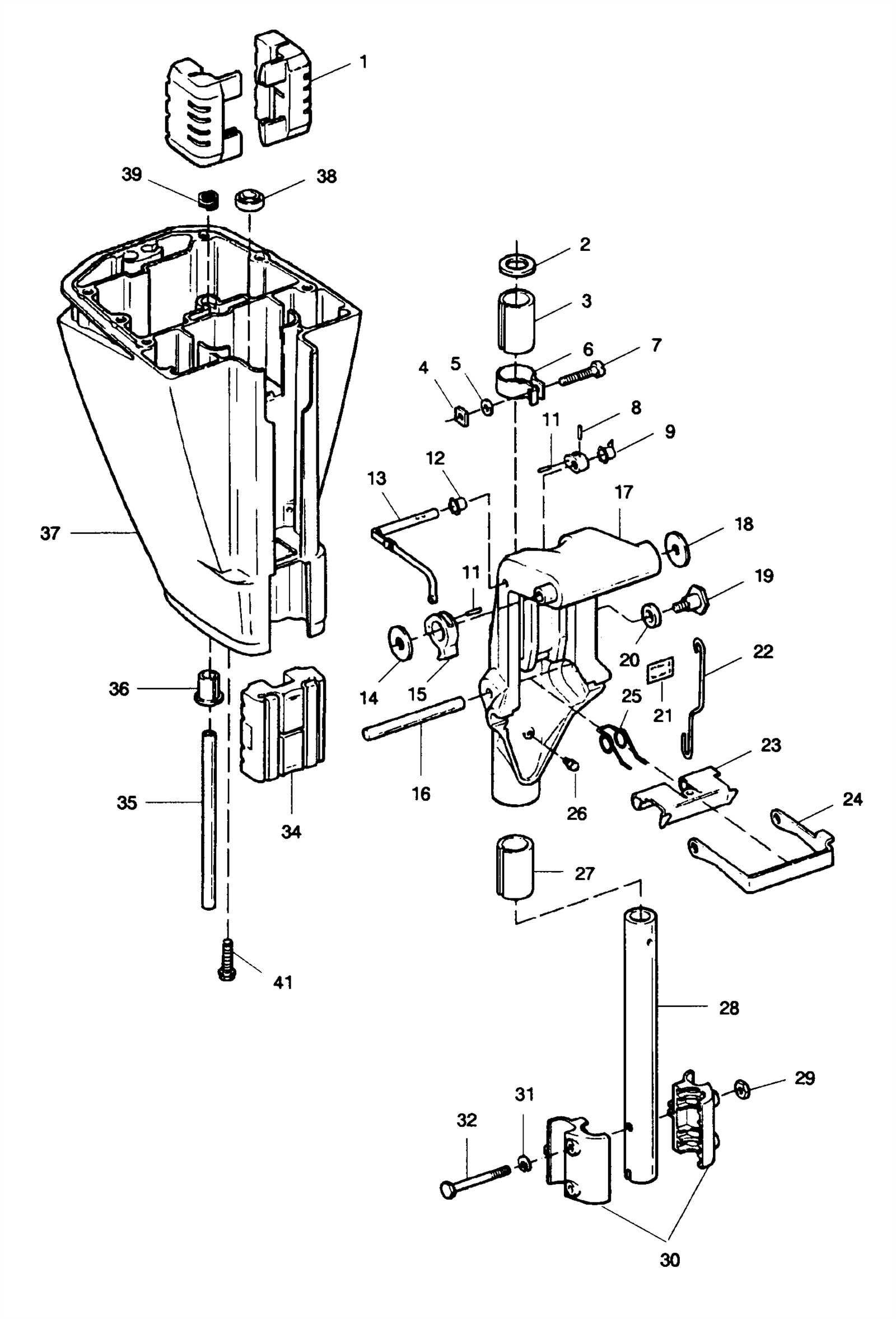 mercury 15 hp outboard parts diagram