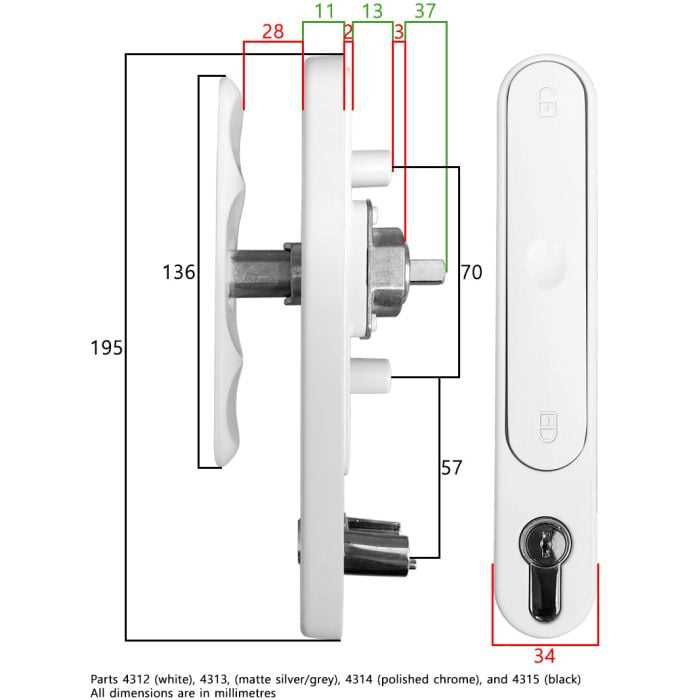 bi fold door parts diagram