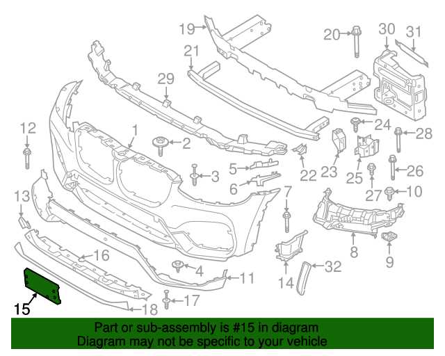 bmw x3 body parts diagram