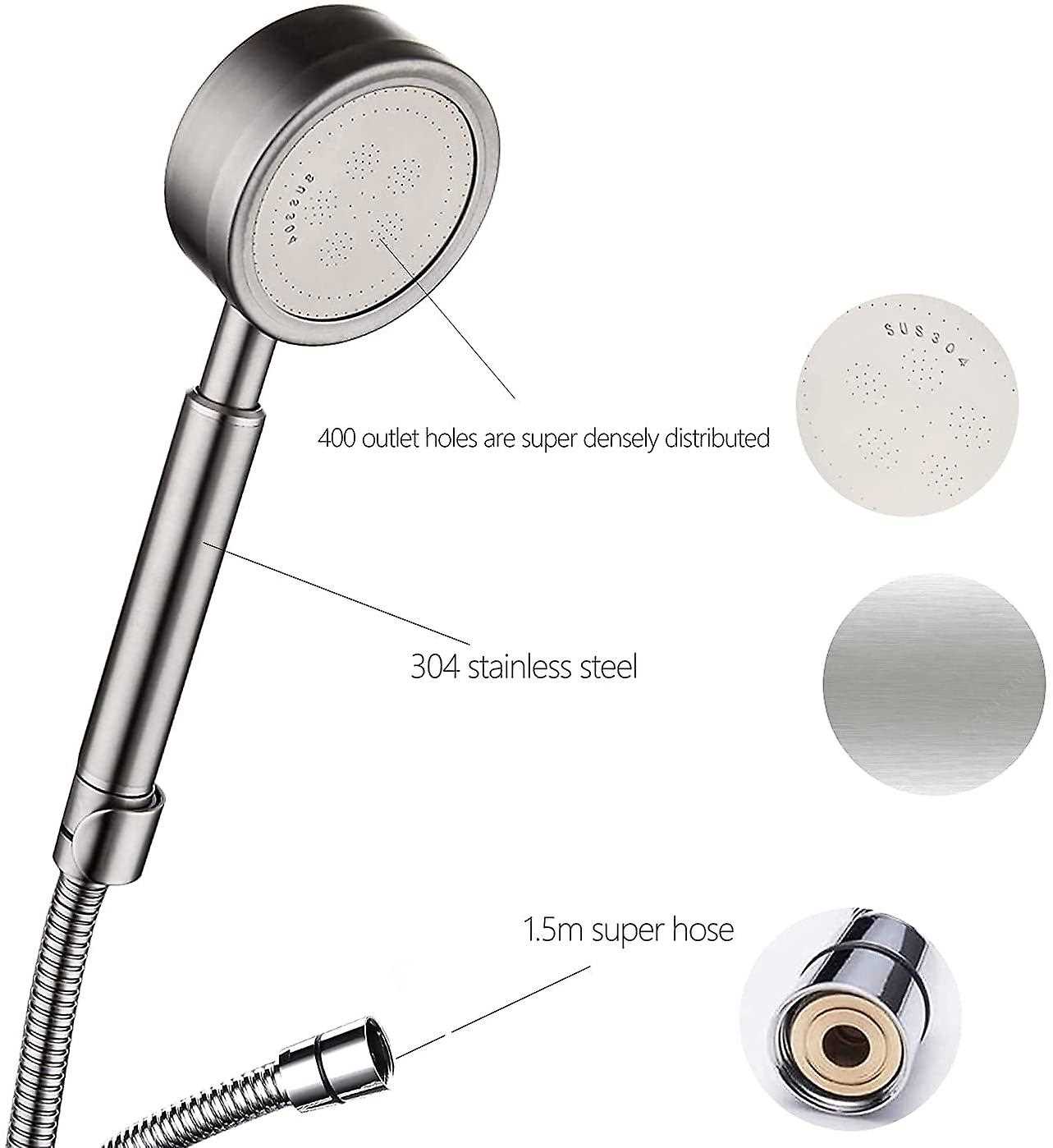 parts of a shower head diagram