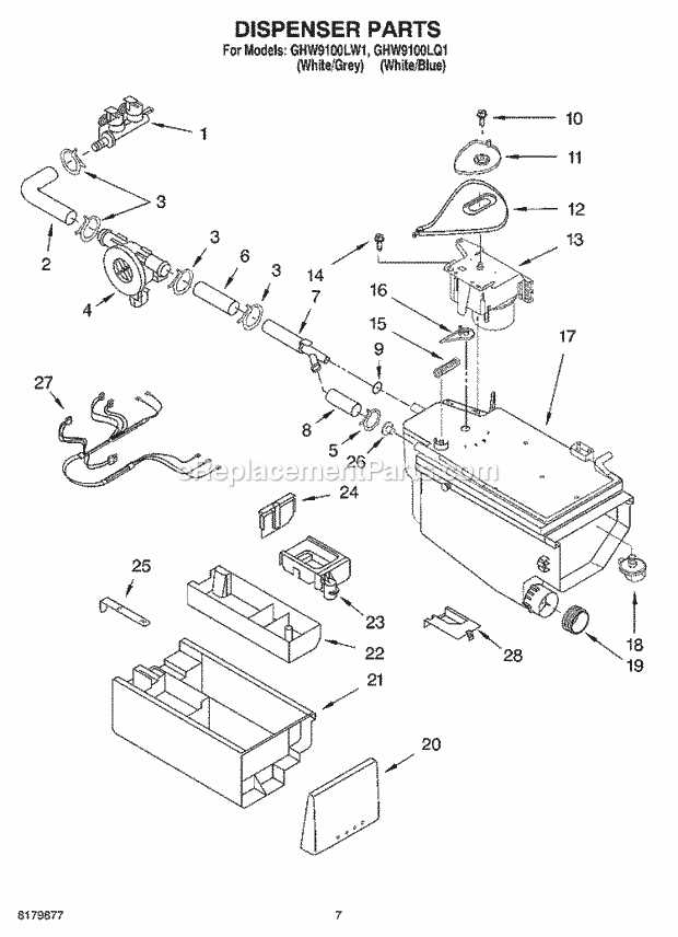 whirlpool washer parts diagram front load