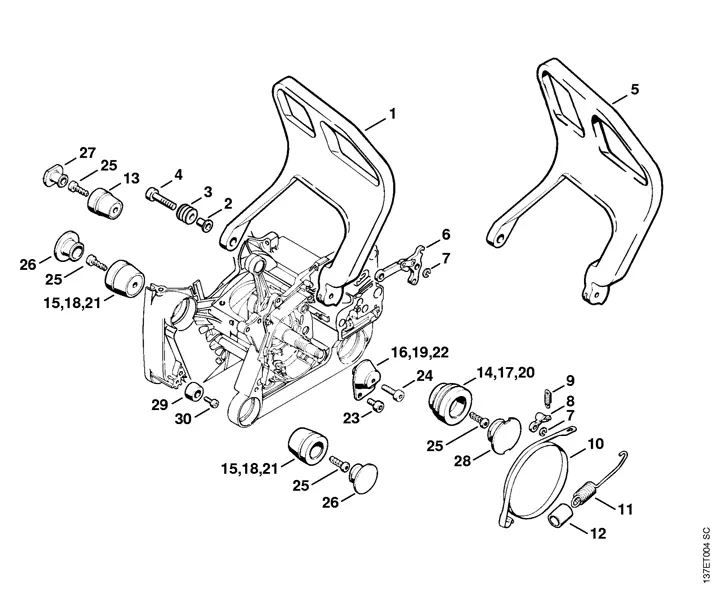 stihl spare parts diagrams