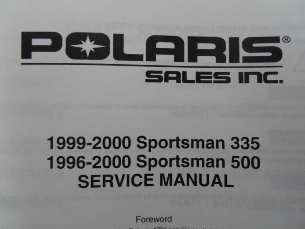 polaris sportsman 335 parts diagram