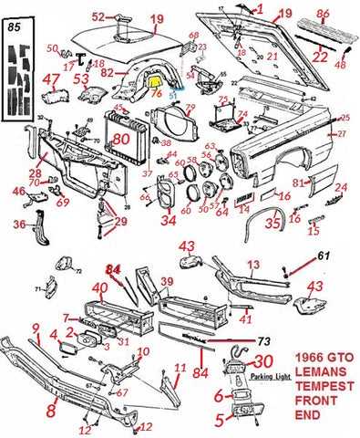 pontiac parts diagram