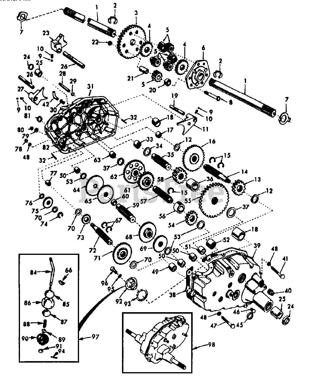 poulan mower parts diagram