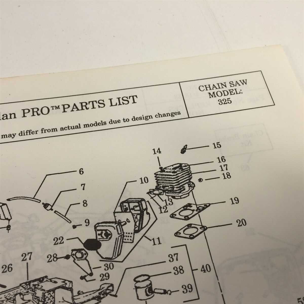 poulan pro 295 chainsaw parts diagram