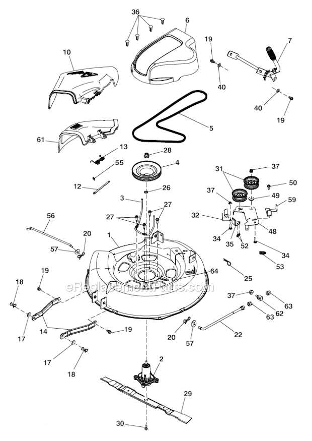 poulan pro lawn tractor parts diagram