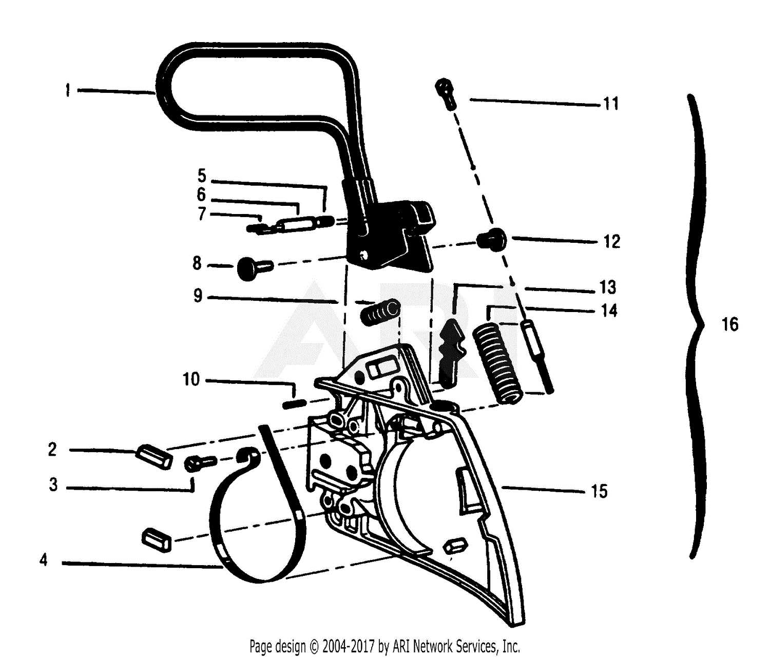 poulan wild thing chainsaw parts diagram