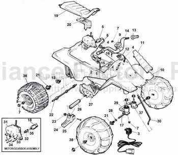 power wheels dune racer parts diagram