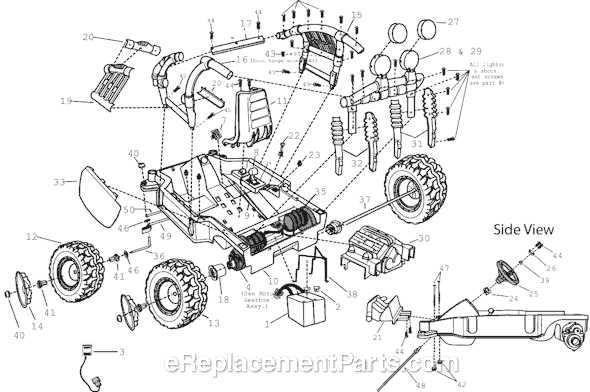 power wheels dune racer parts diagram