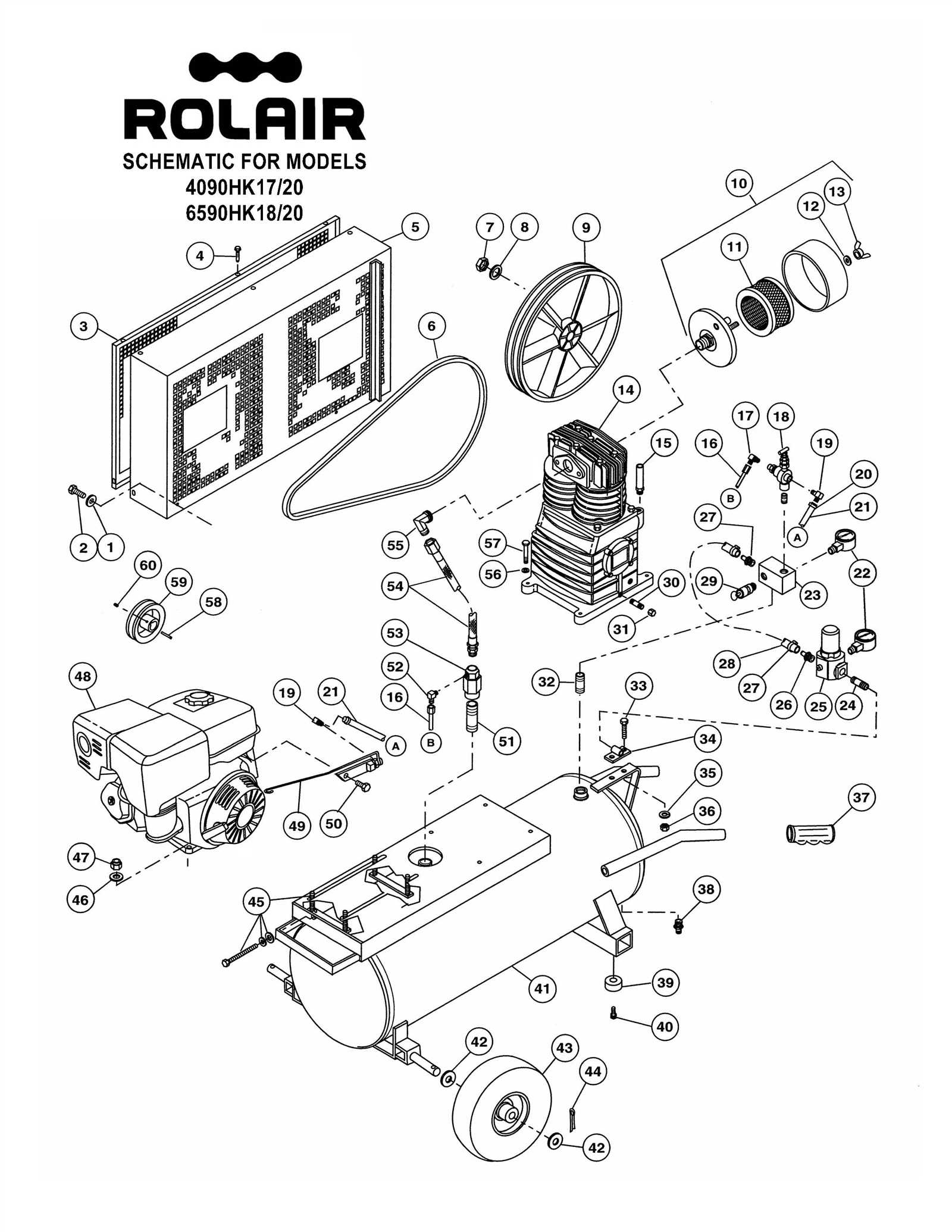 rolair compressor parts diagram