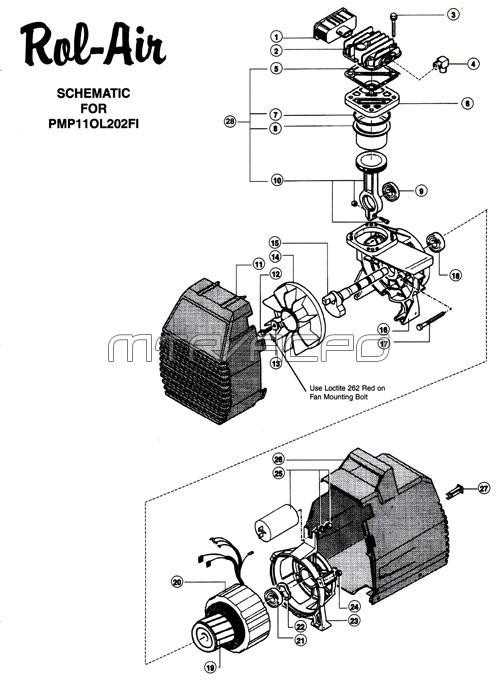 rolair compressor parts diagram