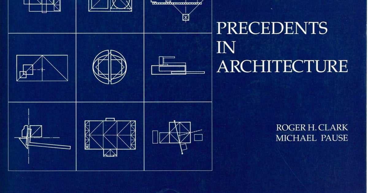 precedents in architecture analytic diagrams formative ideas and partis