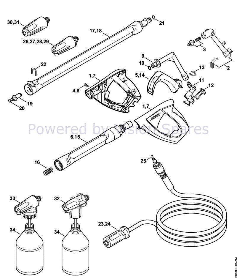 pressure washer gun parts diagram