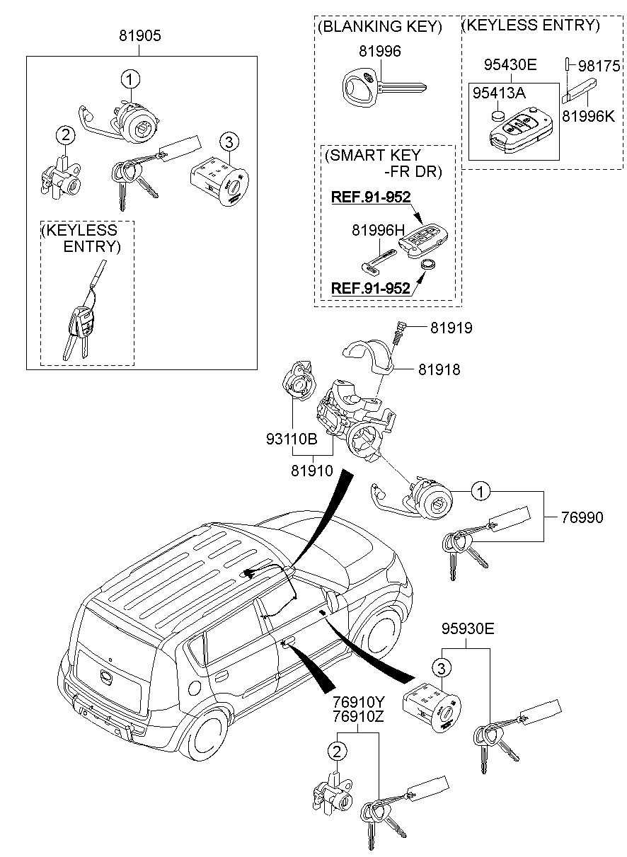 2015 kia soul body parts diagram